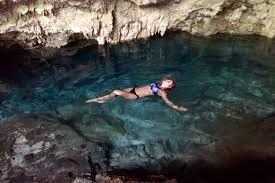 Cave sunlight filtering